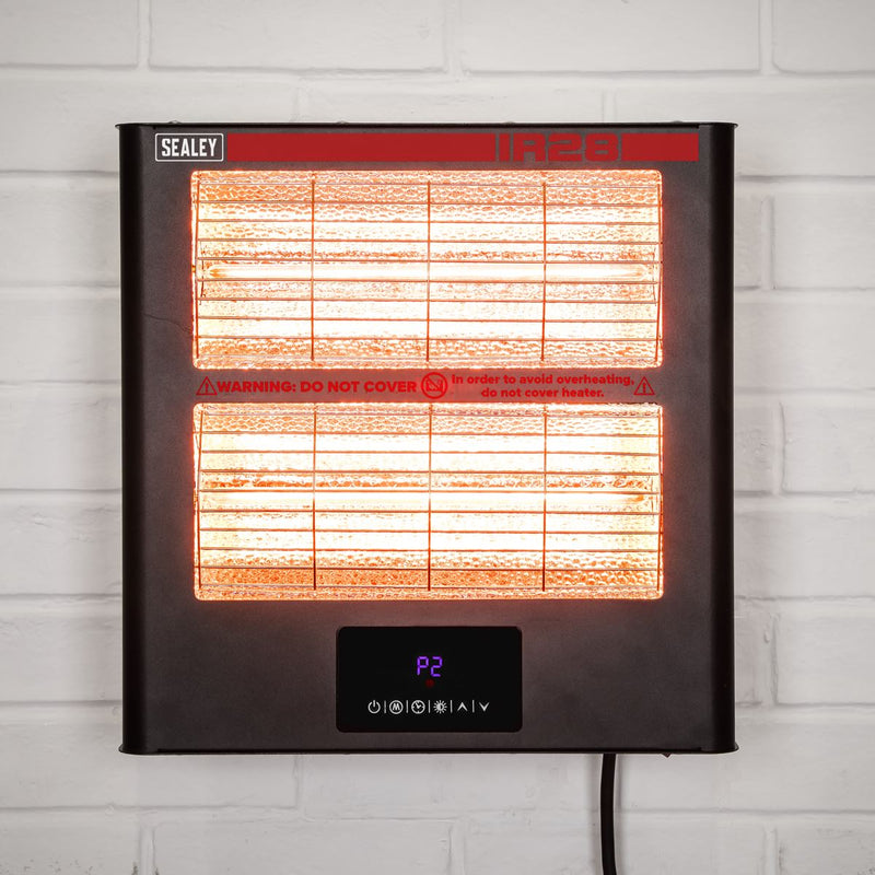 Sealey Wall Mounting Infrared Quartz Heater 2.8kW/230V IR28