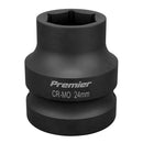 Sealey Premier Impact Socket 1"Sq Drive 24mm IS124