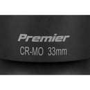 Sealey Premier Deep Impact Socket 1"Sq Drive 33mm IS133D