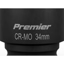 Sealey Premier Deep Impact Socket 3/4"Sq Drive 34mm IS3434D
