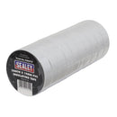 Sealey PVC Insulating Tape 19mm x 20m, White - Pack of 10 ITWHT10
