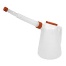 Sealey Oil Container with Flexible Spout 5L - Red Lid JDL5R