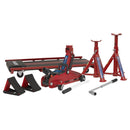 Sealey Lifting Kit (Inc Jack, Axle Stands, Creeper, Chocks & Wrench) 2 Tonne 5pc JKIT01