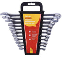 11PC SPANNER SET METRIC COMBINATION WRENCH IN RACK 6-19MM DROP FORGED K0425