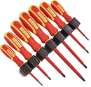 VDE Screwdriver Set 7pc Insulated Interchangeable Electrician 1000V L0650