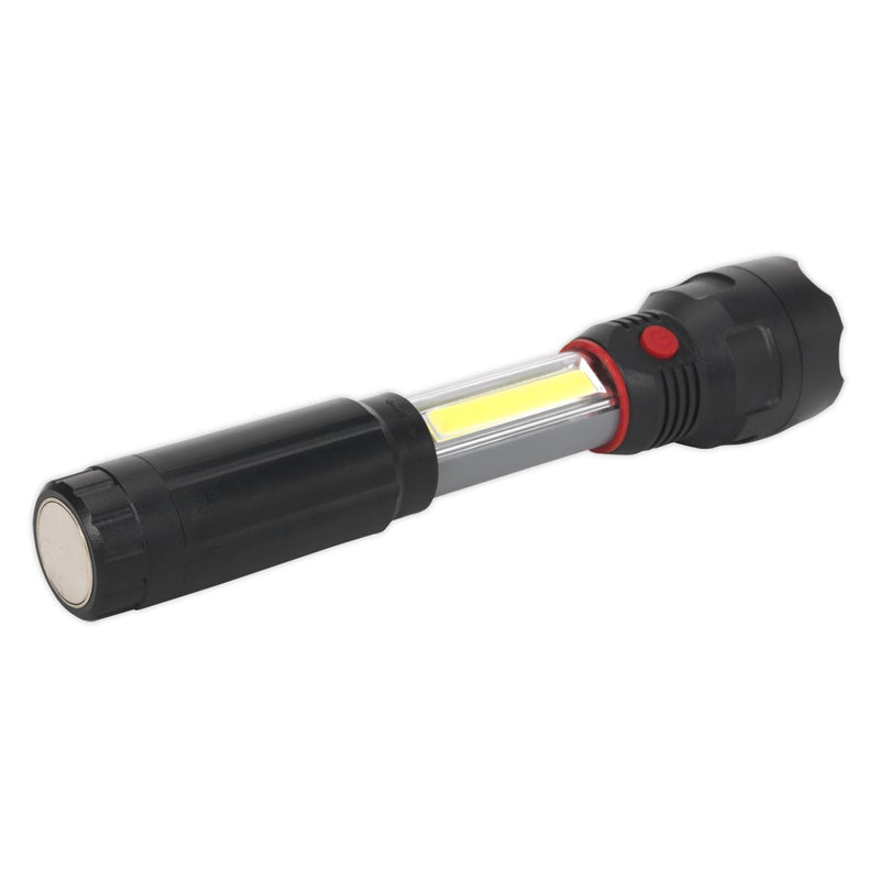 Torch/Inspection Light 3W COB & 3W LED 4 x AAA Cell