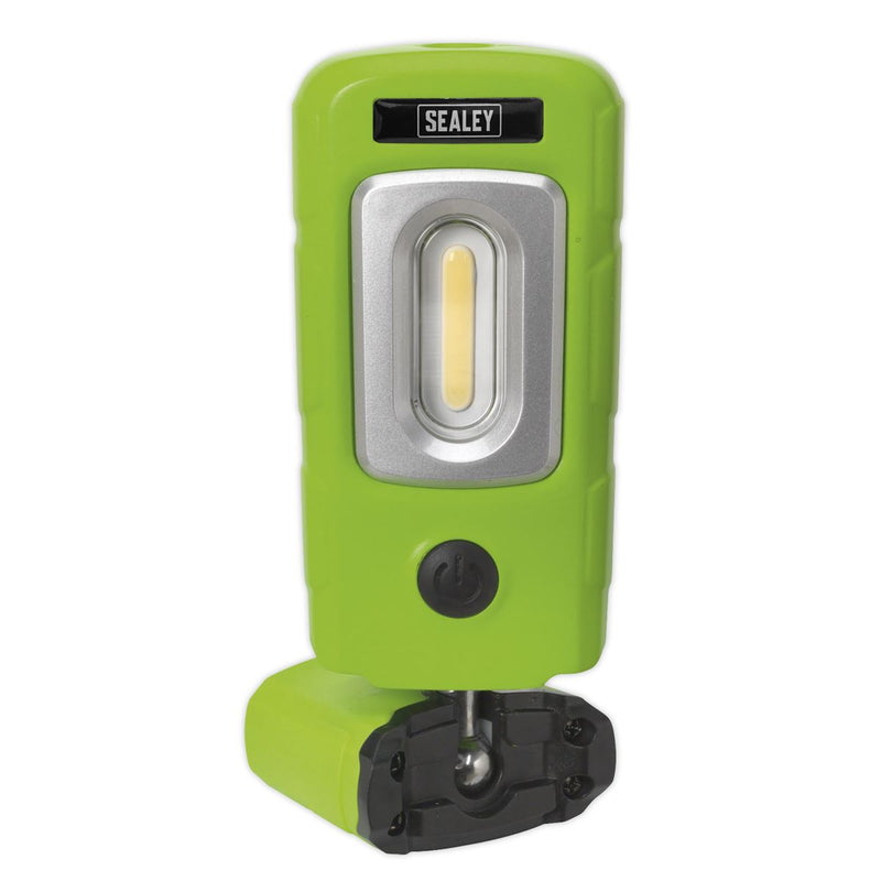 Rechargeable 360� Inspection Light 3W COB & 1W SMD LED Green Lithium-Polymer