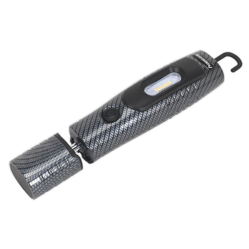 Rechargeable 360� Inspection Light 4W & 3W SMD LED Carbon Fibre Effect Lithium-ion