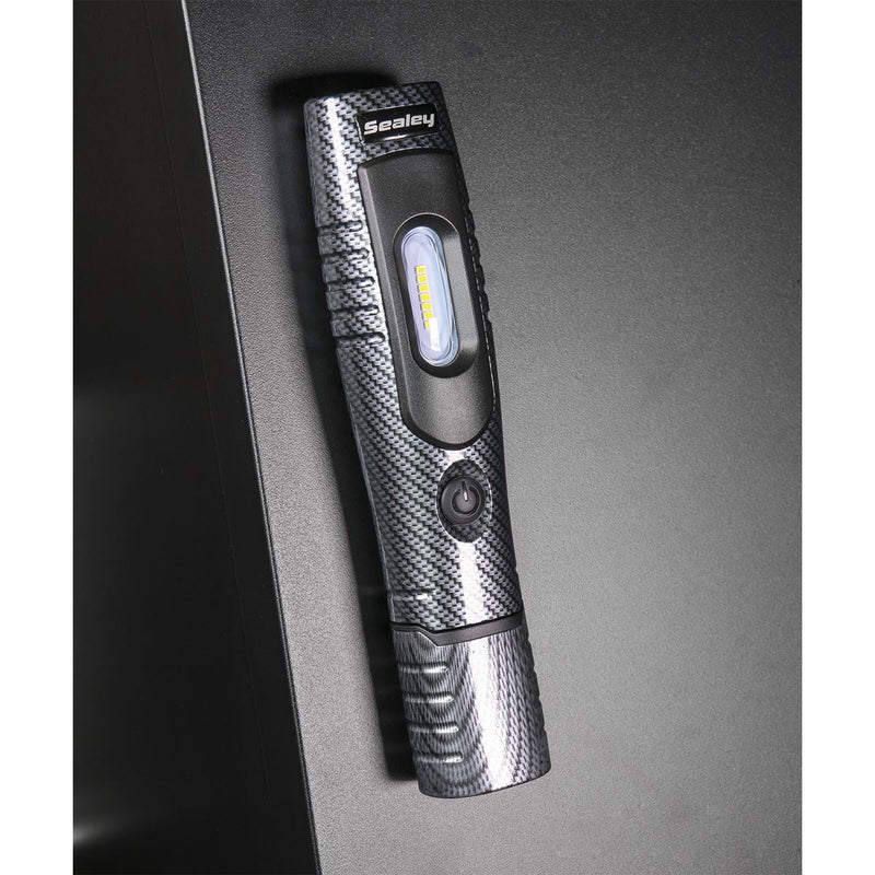 Rechargeable 360� Inspection Light 4W & 3W SMD LED Carbon Fibre Effect Lithium-ion