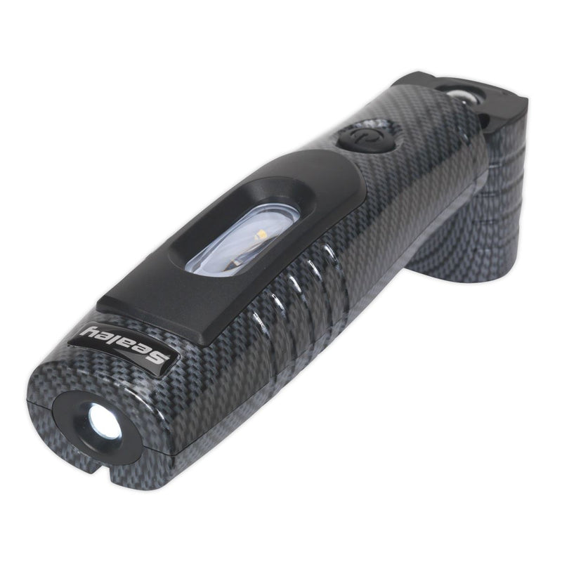 Rechargeable 360� Inspection Light 4W & 3W SMD LED Carbon Fibre Effect Lithium-ion