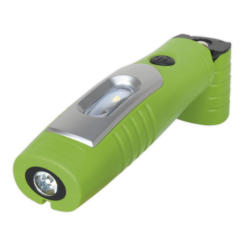 Rechargeable 360� Inspection Lamp 4W & 3W SMD LED Green Lithium-ion