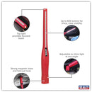 Sealey Rechargeable 360� Slim Inspection Light 8W & 1W SMD LED - Red LED3604R