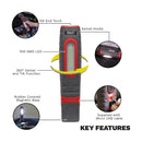 Sealey Rechargeable 360� Inspection Light 15W & 3W SMD LED - Red LED3606R