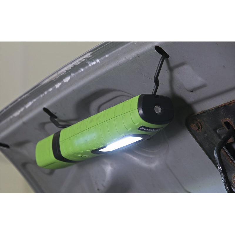 Rechargeable 360� Inspection Light 10W & 3W SMD LED Green 2 x Lithium-ion