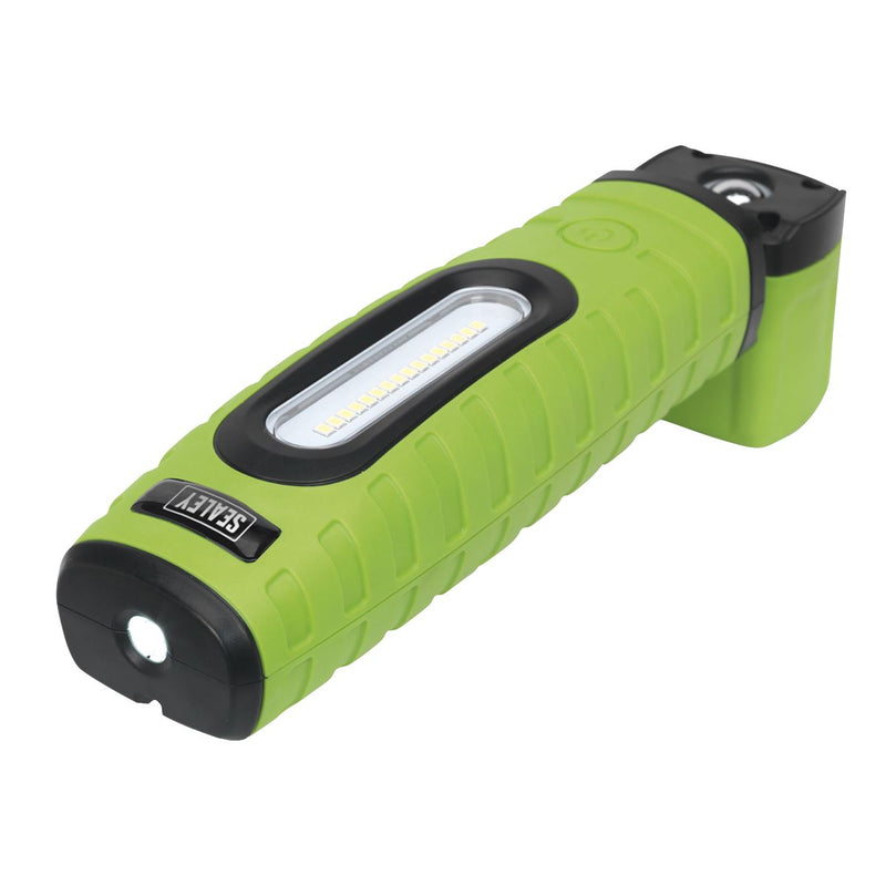 Rechargeable 360� Inspection Light 10W & 3W SMD LED Green 2 x Lithium-ion