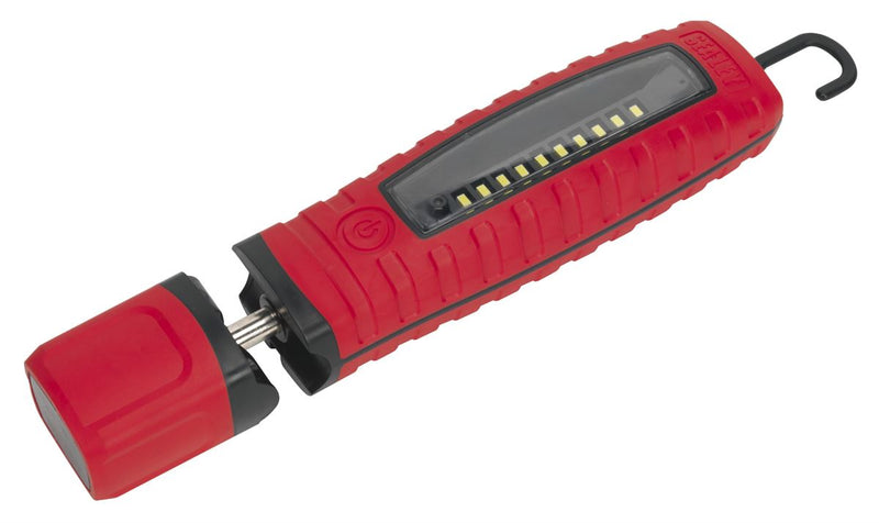 Rechargeable 360� Inspection Light 8W & 3W SMD LED Red Lithium-ion