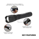 Sealey Rechargeable Aluminium Torch with Adjustable Focus 10W SMD LED LED449