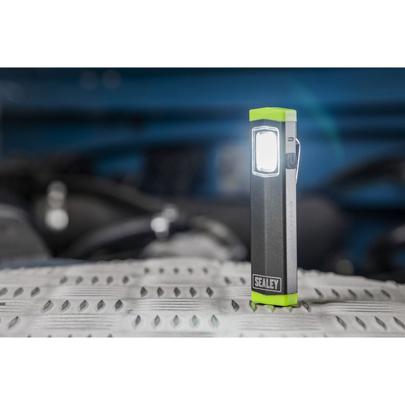 Sealey Mini Super Beam Aluminium Hand Torch 3W COB LED LED500SB