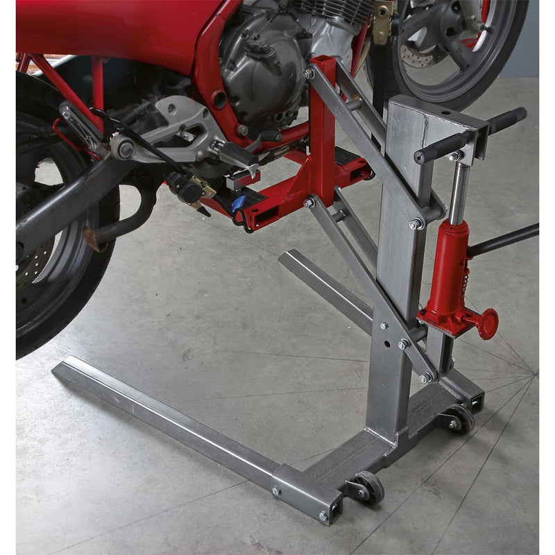 Sealey Single Post Hydraulic Portable Motorcycle Lift 450kg Capacity MCL500