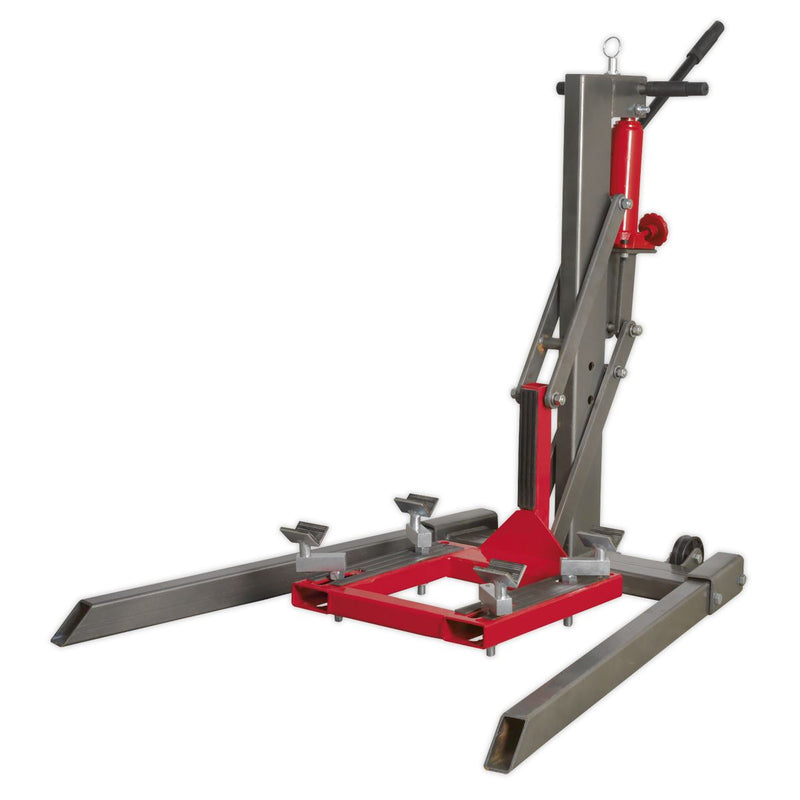 Sealey Single Post Hydraulic Portable Motorcycle Lift 450kg Capacity MCL500