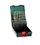 Metabo Drill Bit Set 19PC HSS Ground Steel 1-10mm Metal, Wood Plastic & Case