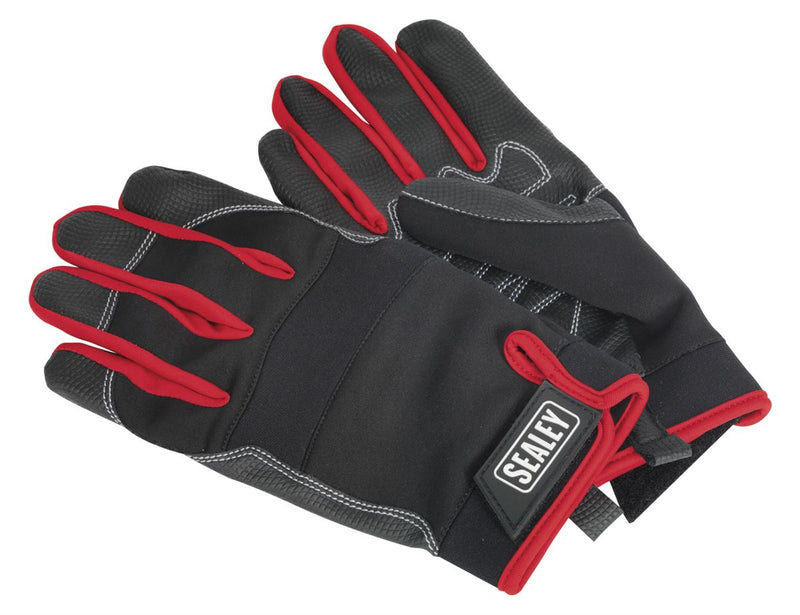 Mechanic's Gloves Light Palm Tactouch - Large