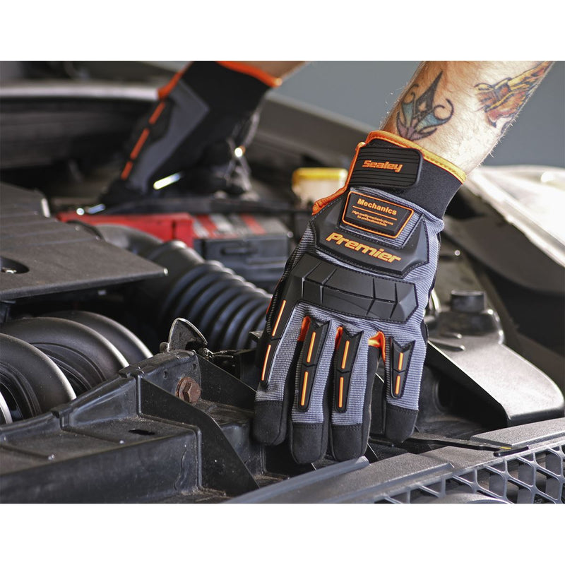 Mechanic's Gloves Anti-Collision - Large Pair