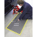 Sealey Interlocking EVA Foam Workshop Mat Set with Hi-Vis Edges 1240 x 1825mm MIC1218Y3