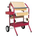 Sealey Masking Paper Dispenser Trolley 2 x 450mm Rolls MK66