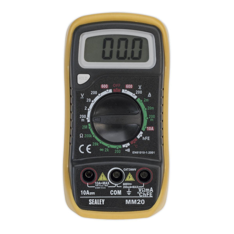 Sealey 8-Function Digital Multimeter with Thermocouple MM20