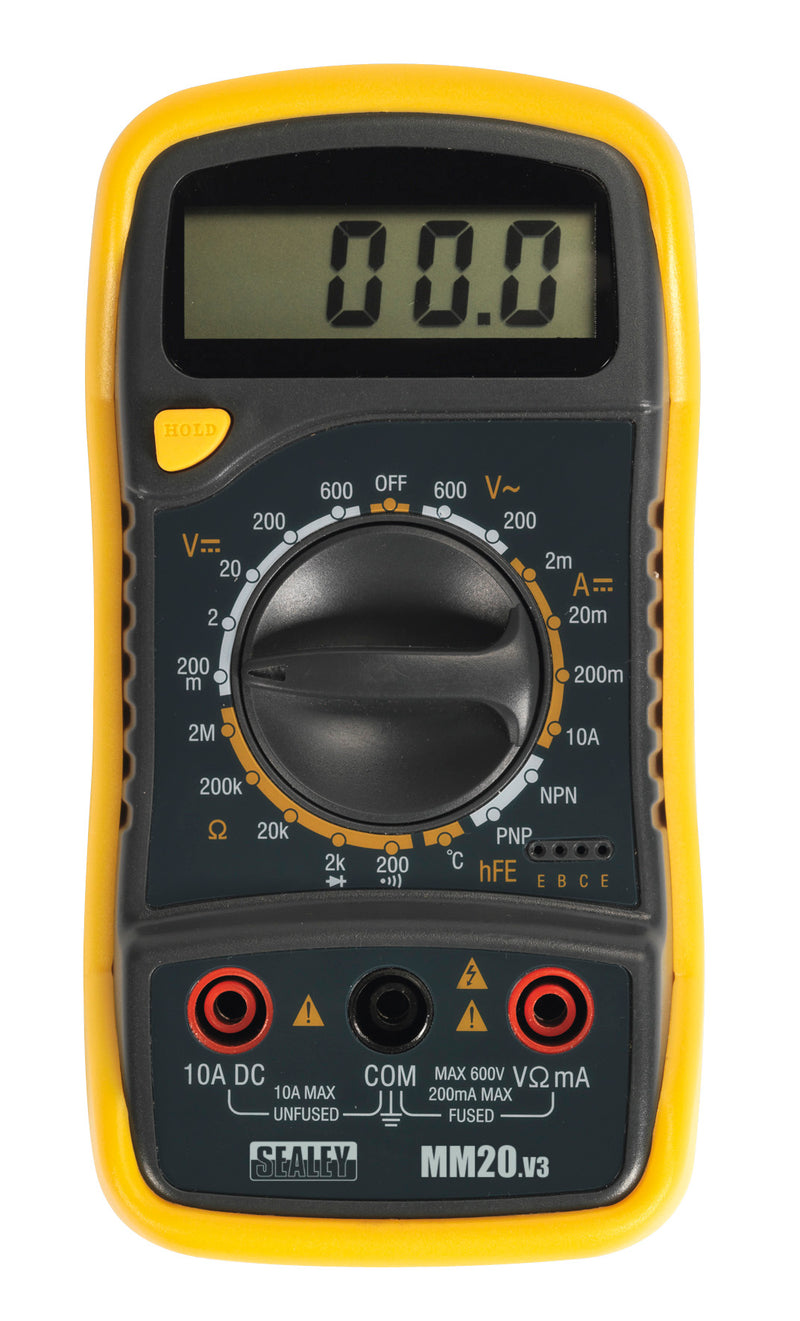 Sealey 8-Function Digital Multimeter with Thermocouple MM20