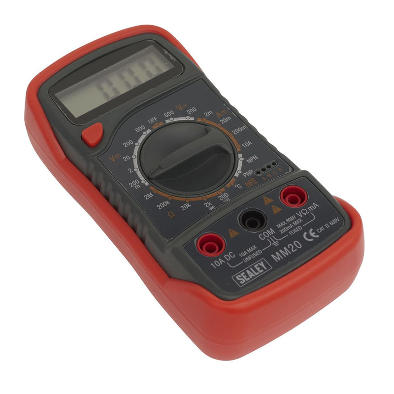 Sealey 8-Function Digital Multimeter with Thermocouple MM20