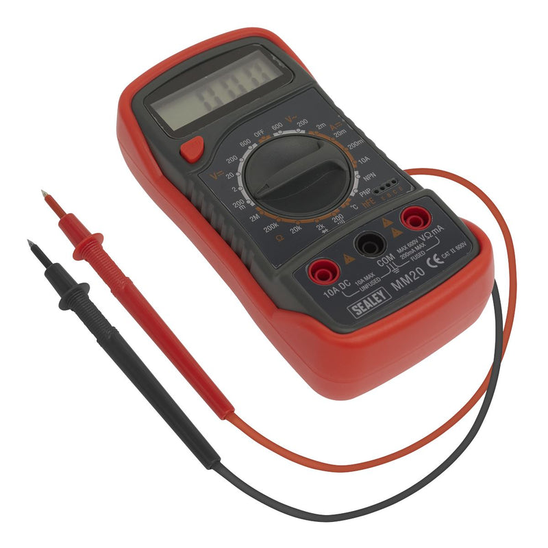 Sealey 8-Function Digital Multimeter with Thermocouple MM20