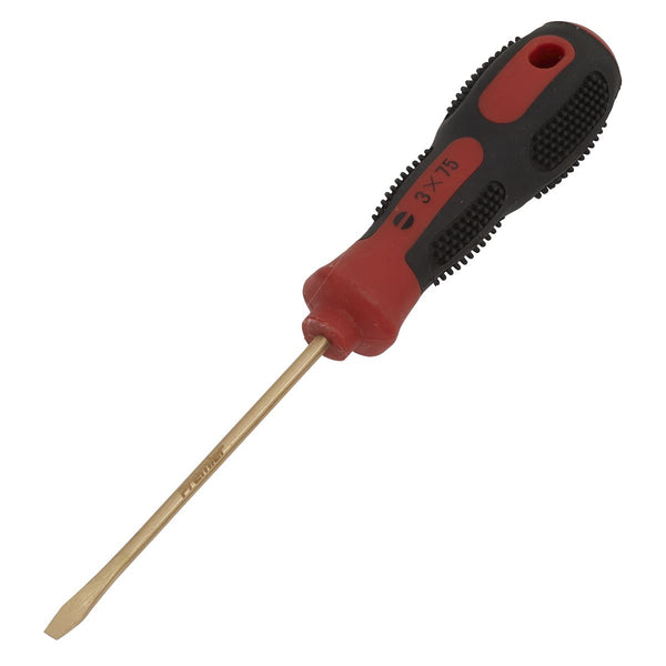 Sealey Screwdriver Slotted 3 x 75mm - Non-Sparking NS092