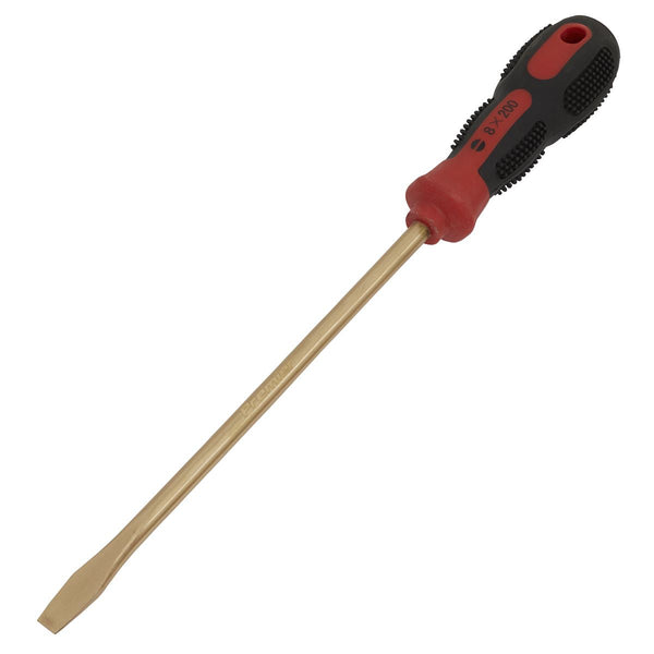 Sealey Screwdriver Slotted 8 x 200mm - Non-Sparking NS095