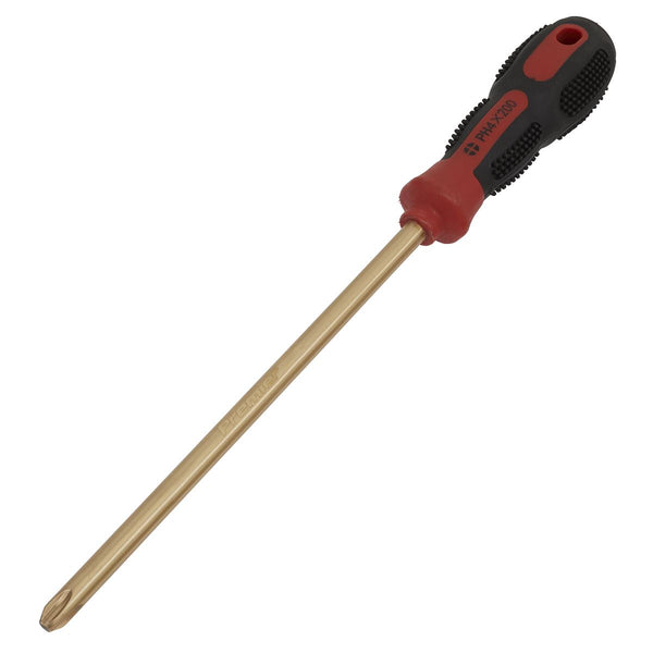 Sealey Screwdriver Phillips #4 x 200mm - Non-Sparking NS099