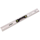 24" Spirit Level Ruler Metric Imperial Measuring Tool Straight Edge Rule P4035