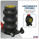 Sealey Premier Air Operated Long Handle Fast 3-Stage Jack 3 Tonne PAFJ3