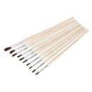 Sealey Touch-Up Paint Brush Assortment with Wooden Handle 10pc PB2