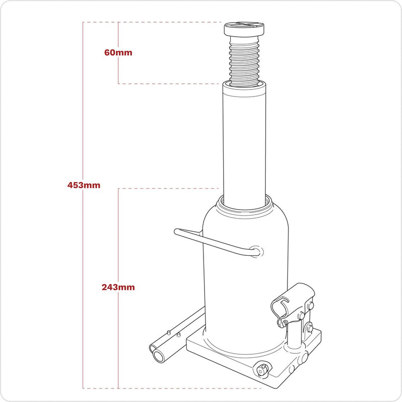 Sealey Viking Bottle Jack 20 Tonne PBJ20S