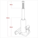 Sealey Viking Bottle Jack 3 Tonne PBJ3S