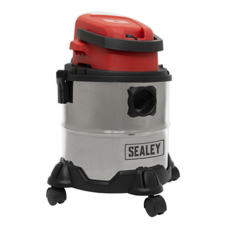 Sealey Vacuum Cleaner Cordless Wet & Dry 20L 20V SV20 Series - Body Only PC20SD20V