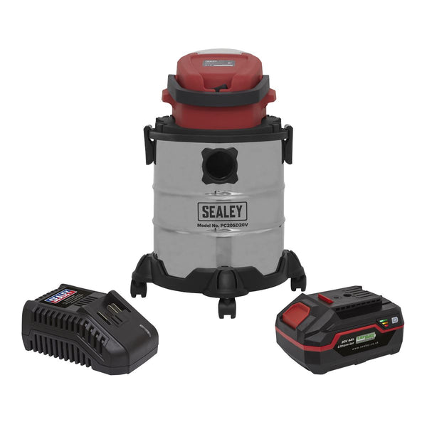 Vacuum Cleaner 20L Wet & Dry Cordless 20V SV20 Series with 4Ah Battery & Charger