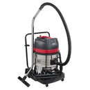 Sealey 60L Vacuum Cleaner Wet & Dry Stainless Steel Drum 2400W/230V PC460