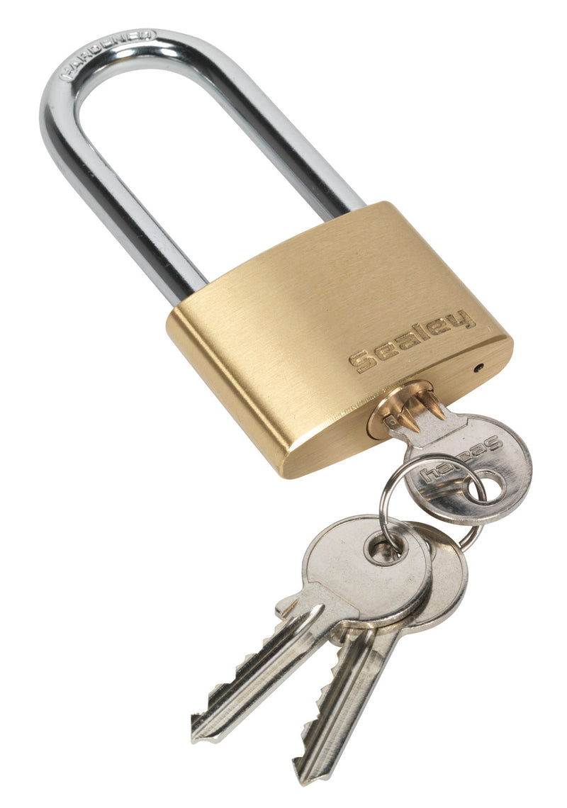 Brass Body Padlock Long Shackle 50mm