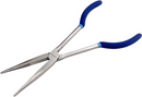 11" Long Nose Plier Straight Extra Reach Pliers Soft Grip Handles PL132