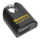 Sealey Premier&trade; Steel Body Combination Padlock Shrouded Shackle 62mm PL603S