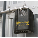 Sealey Premier&trade; Steel Body Combination Padlock Shrouded Shackle 62mm PL603S