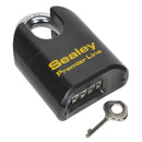 Sealey Premier&trade; Steel Body Combination Padlock Shrouded Shackle 62mm PL603S