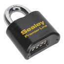 Sealey Premier&trade; Steel Body Combination Padlock 62mm PL603